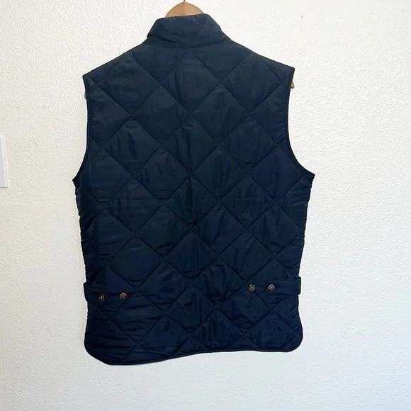 J. Crew Mercantile 100% Polyester Navy Blue Quilted Women’s Vest - Picture 10 of 13